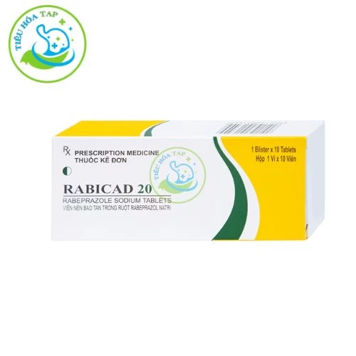 Rabicad 20 - Hộp lớn chứa 10 hộp nhỏ x 1 vỉ x10 viên